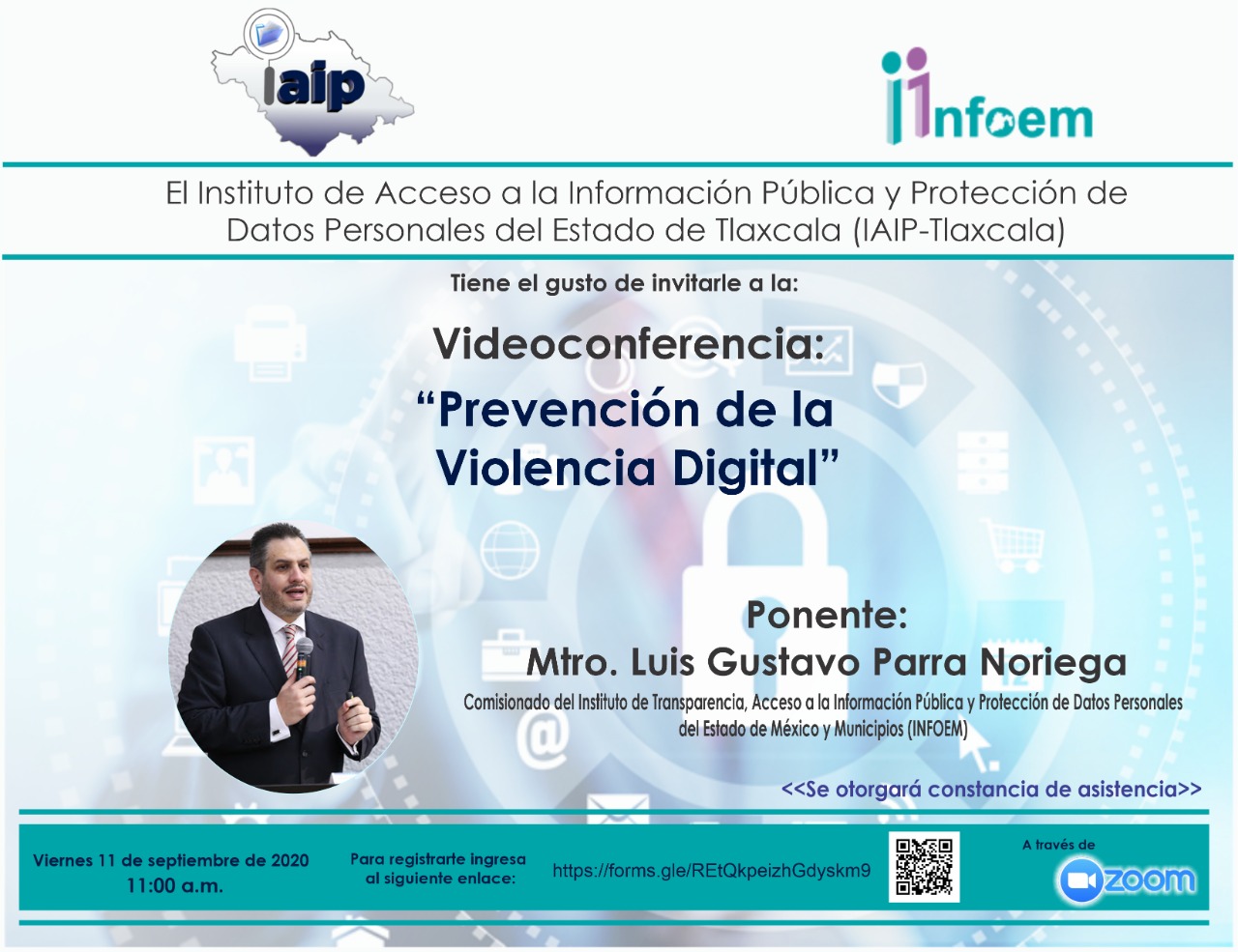 IAIP invita a conferencia sobre “Prevención de Violencia Digital”