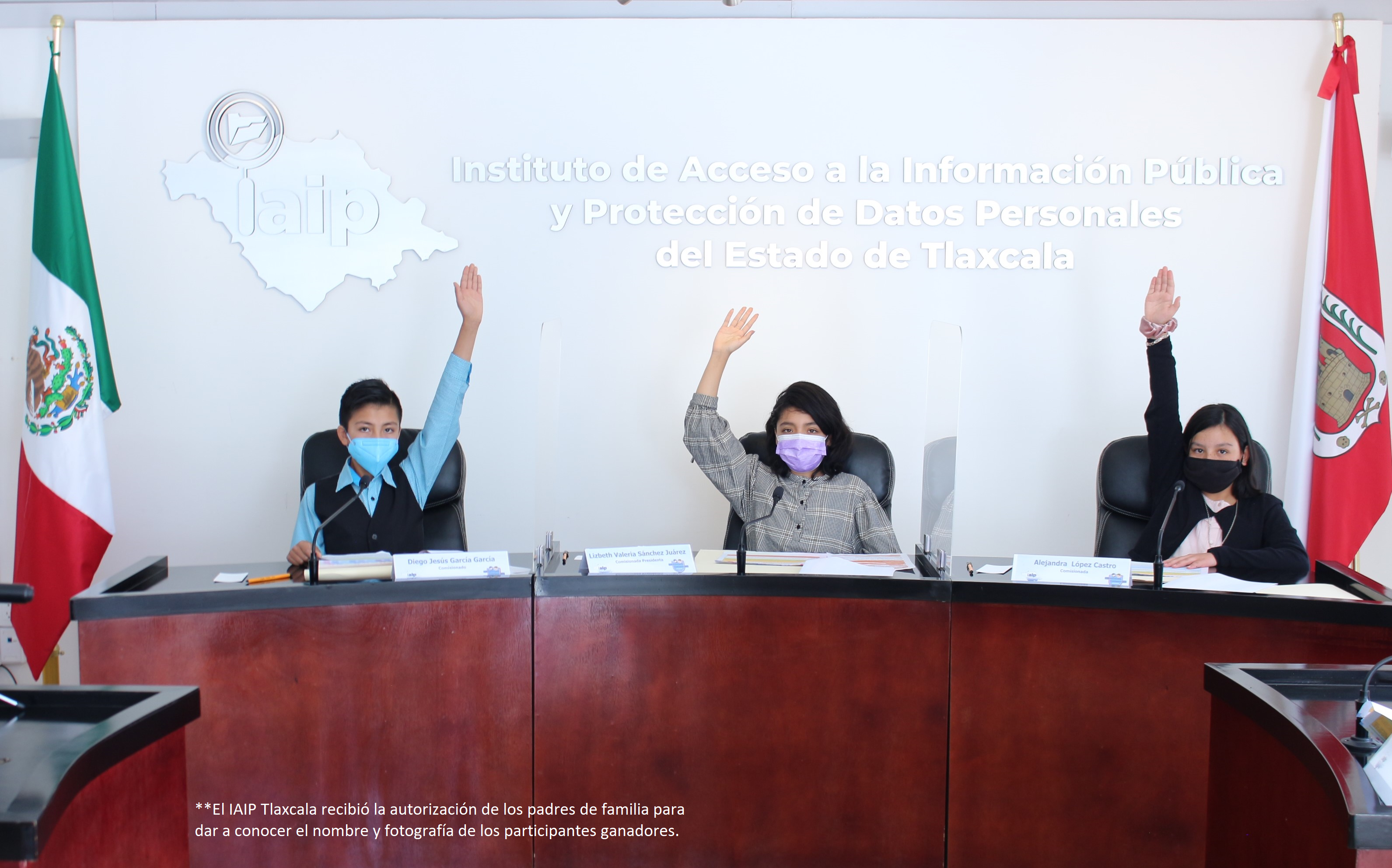 Comisionados Infantiles del IAIP urgen a la niñez a proteger Datos Personales